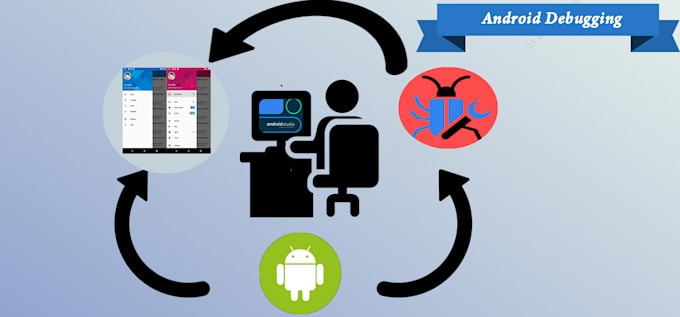 debug android application and modify its design