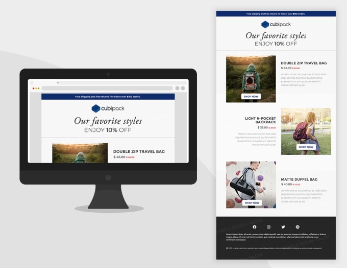 Create your branded email templates by Princessrazon Fiverr