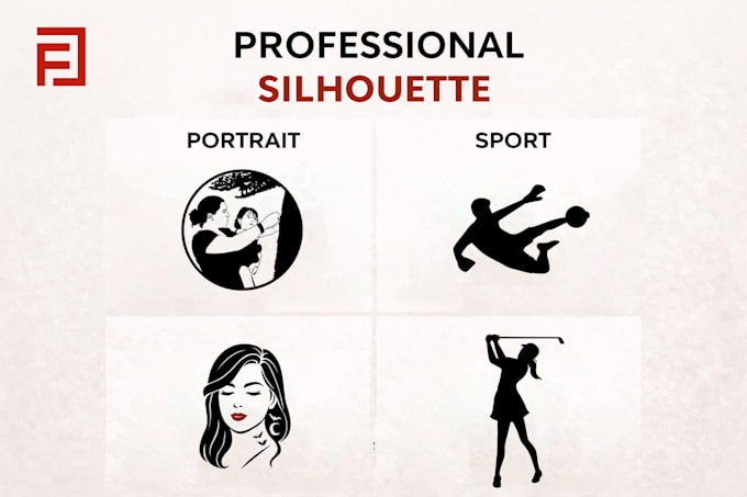 create custom silhouette from your photo for logo or portrait