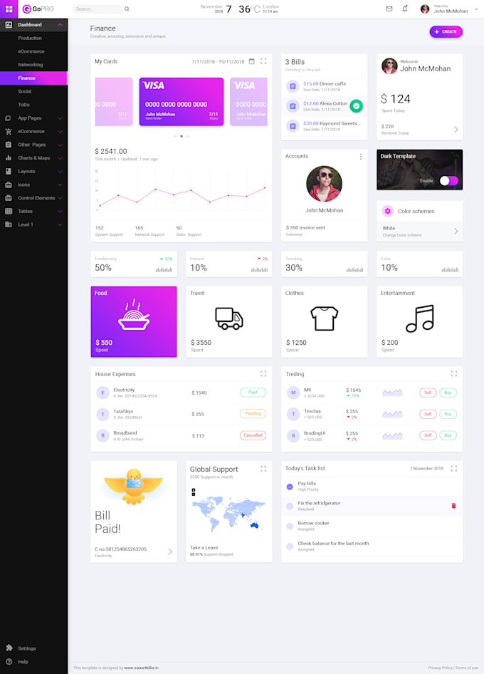 create web app UI UX design