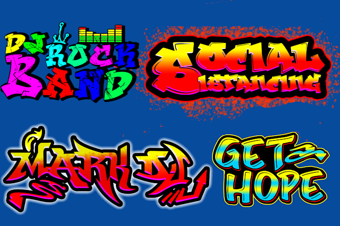 do graffiti logo, t shirt design in graffiti art