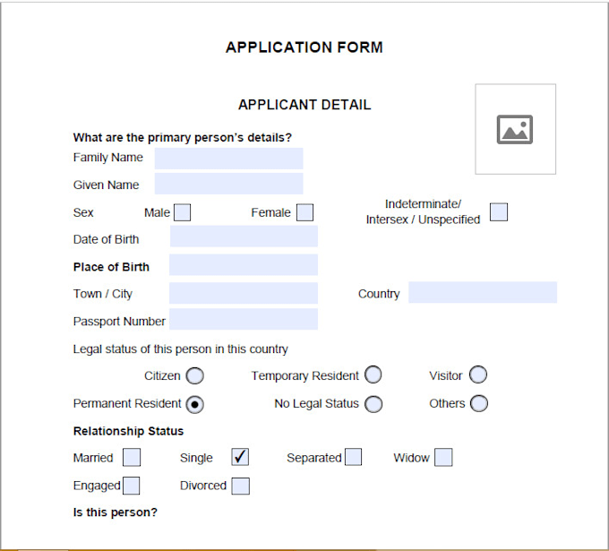 create a PDF fillable form