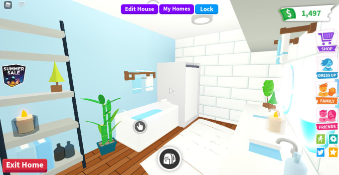 Decorate Your House In Adopt Me By Aririviera Fiverr - Tiny Home Bathroom Ideas Adopt Me