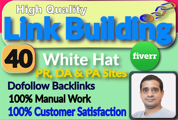 create 40 high quality SEO backlinks link building
