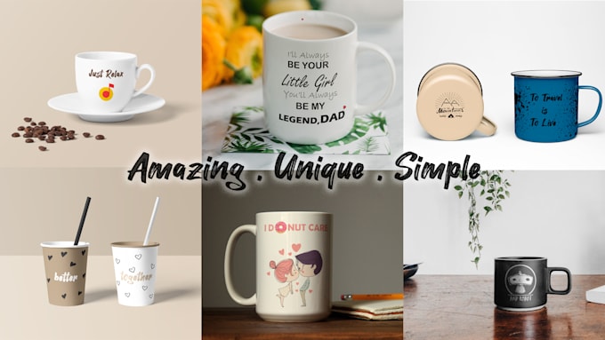 design trendy tshirt bags mugs caps in 6 hours