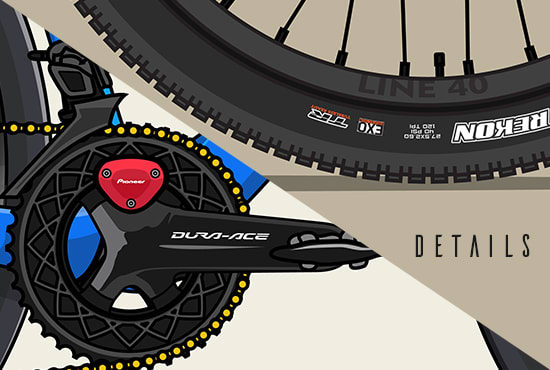 draw vector illustration of your bike in any type