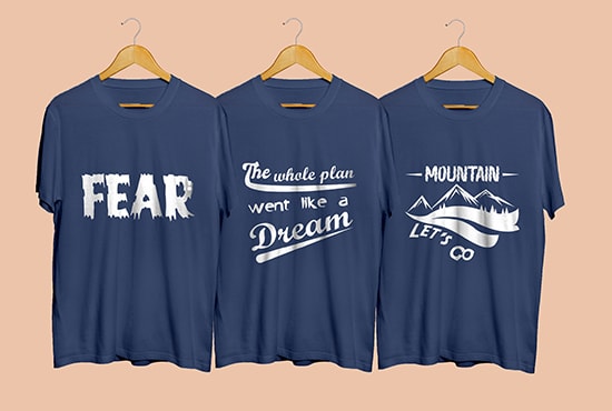 design creative custom typography and illustration t shirt
