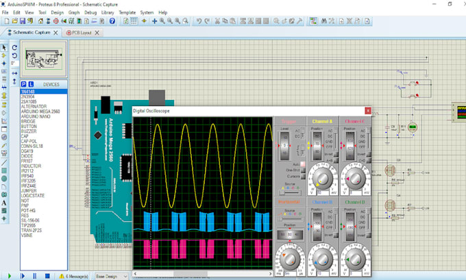 do proteus simulations and proteus circuit design