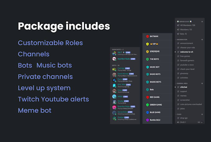 create discord server under 1 day for you