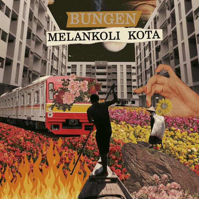 design collage for album cover, single, mixtape