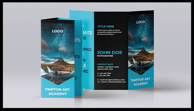 design professional bifold or trifold brochures and flyers