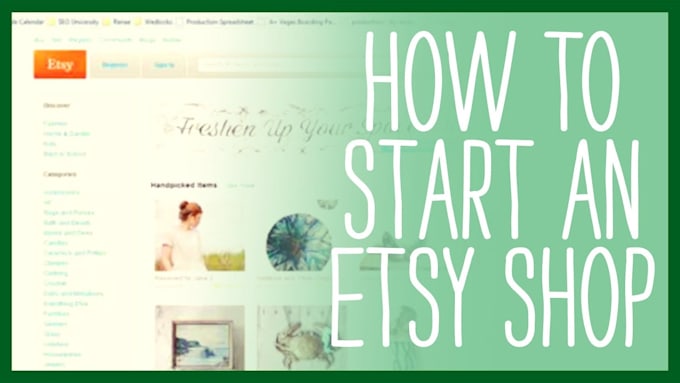 set up your etsy shop and list products