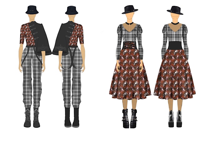 Do fashion illustration and design your fashion collection by ...