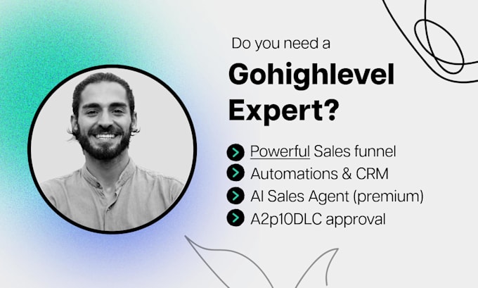 build gohighlevel website, ghl automation, a2p10dlc, sale funnel, landing page