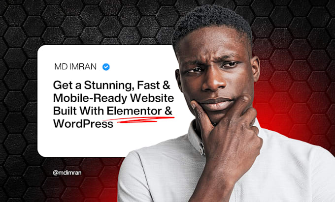 design a professional wordpress website using elementor