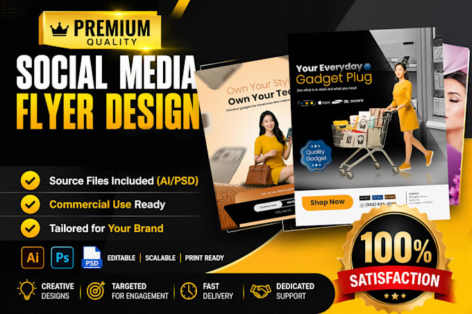 design a professional flyer and poster