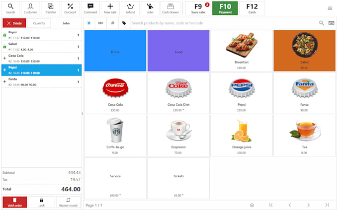 develop pos billing software using java and mysql database