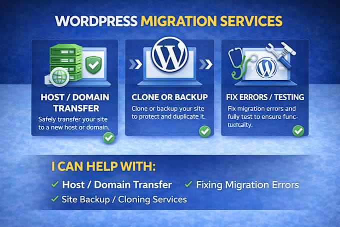 safely migrate or transfer your wordpress website to a new host or domain