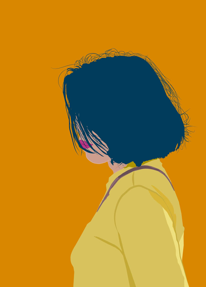 draw a creative vector portrait for you in 24 hours