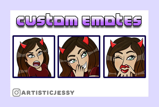 draw custom twitch and discord emotes