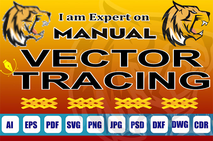 manual logo vector tracing, vectorize image, convert1hr