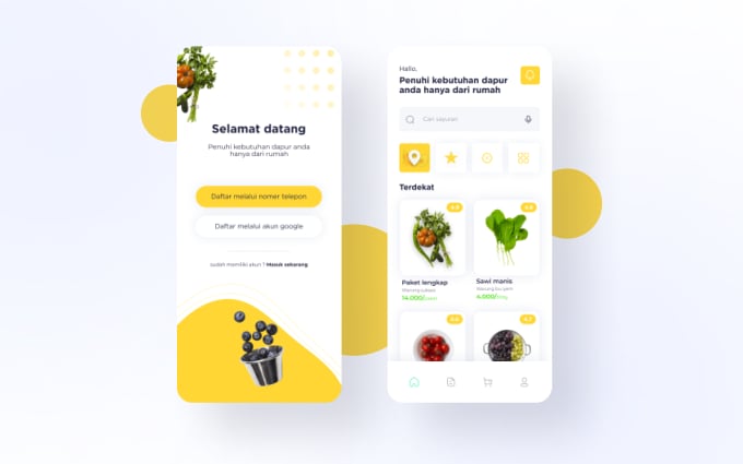 Create minimalist and modern design ui ux mobile apps by Yosef_maker ...