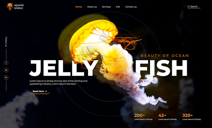 do figma website design, website mockup design wordpress website page design