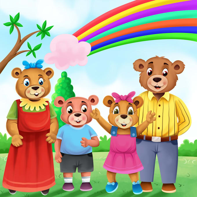 create awesome children book illustrations