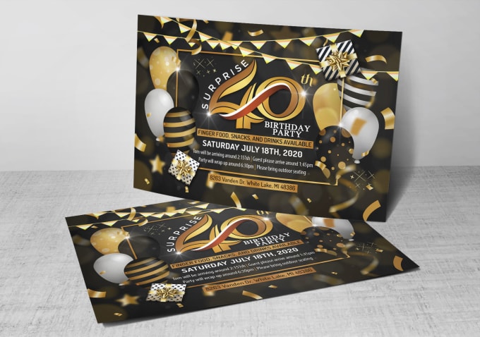 Birthday Flyer Design Example 2