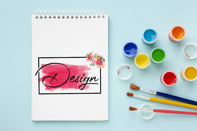 design beautiful watercolor logo
