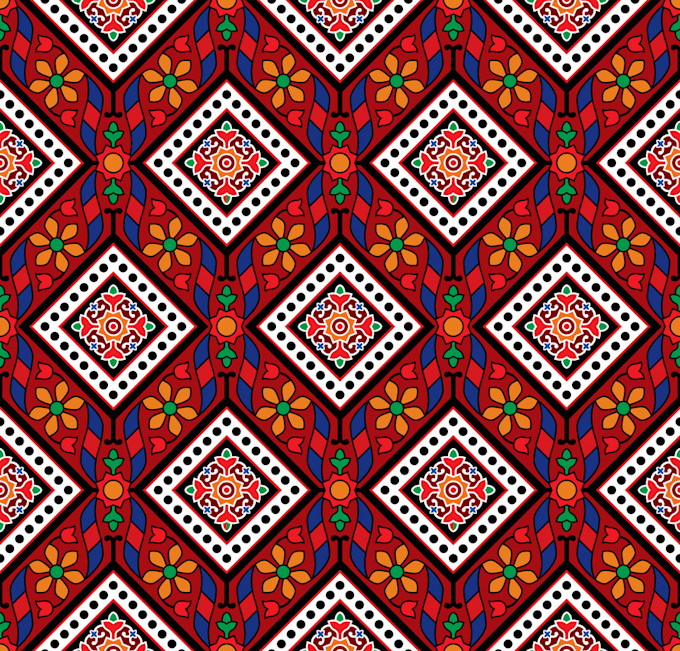 create an appealing  pattern design and vector art for you