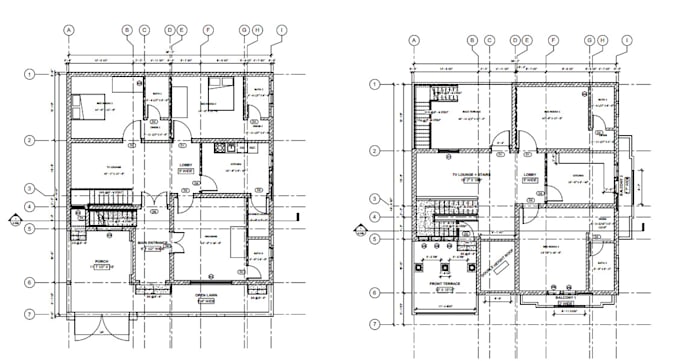 expertly convert PDF, jpg to cad and redraw floor plans in autocad