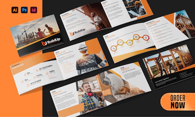 design company profile, corporate brochure, annual report