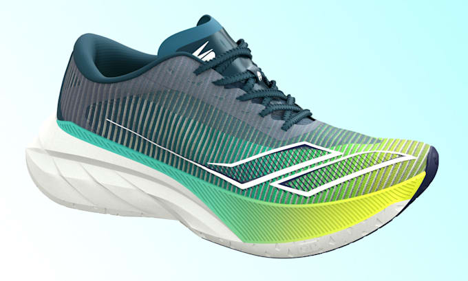 build a 3d polygon modeling of your shoes