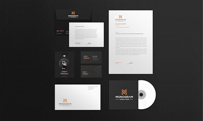 design monogram logo and brand identity