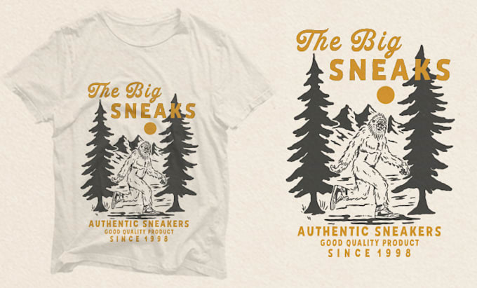 create vintage, retro, beach, nature, logo and tshirt design