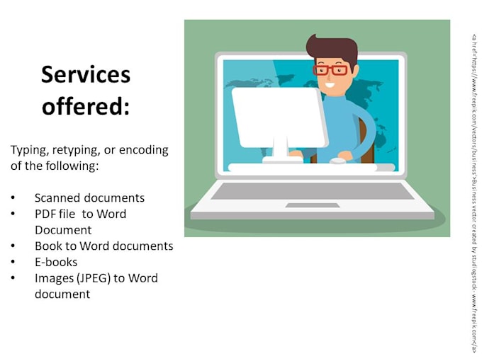 do all your typing works professionally