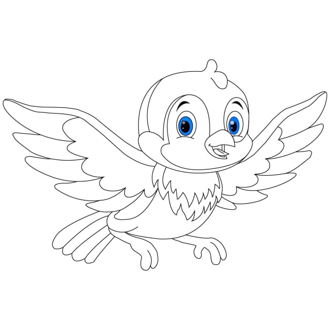 Draw coloring book page for children and adults by Niazmorshed07 | Fiverr