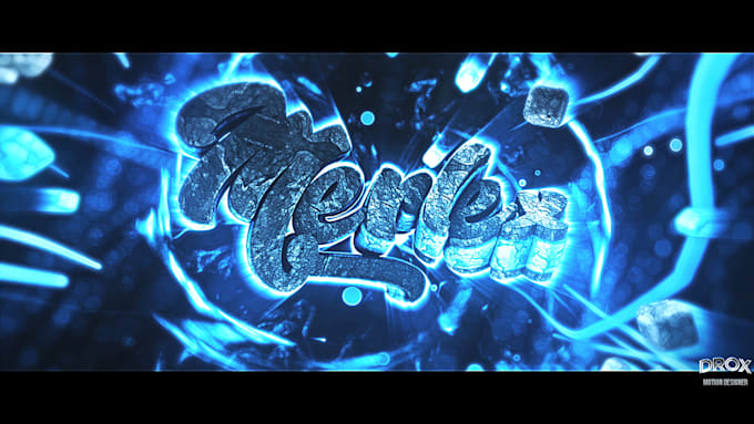 make a professional 3d text youtube intro animation