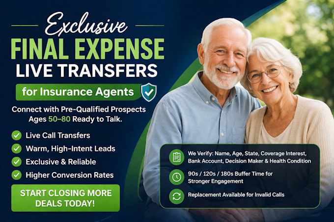 generate final expense live transfer leads for agents