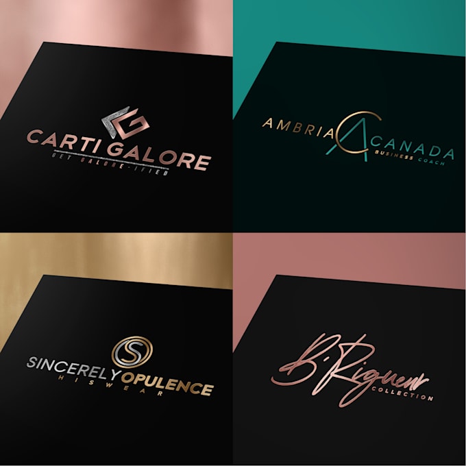 design a unique modern text based logo