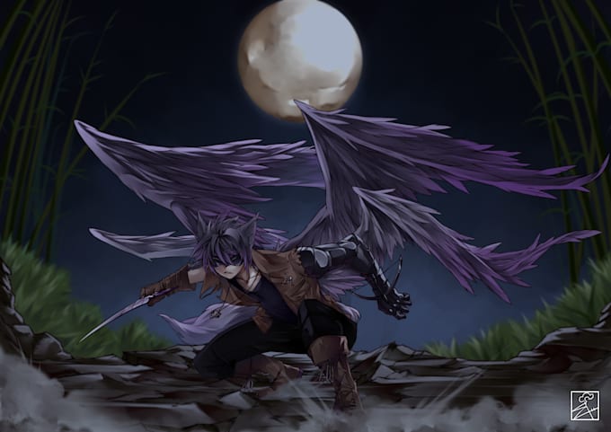 draw you anime style art illustration