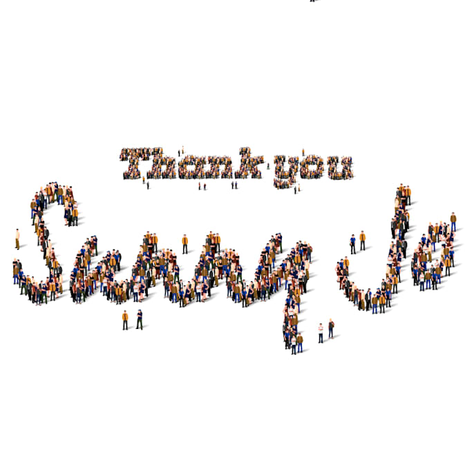 convert your text and shape in to a beautiful crowd