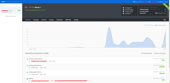 install and configure postal mail server