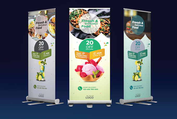 do outstanding roll up banner design