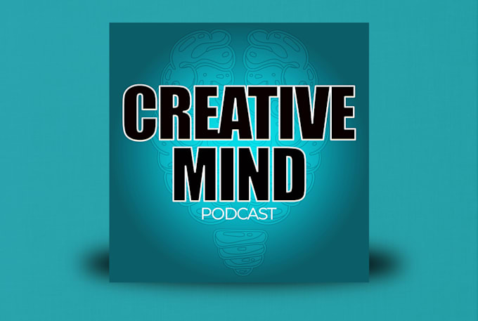 design creative and professional podcast cover art