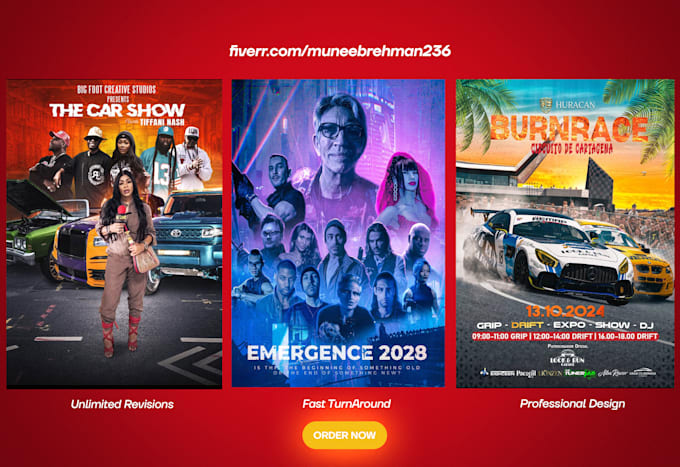 design premium movie poster, cinema poster