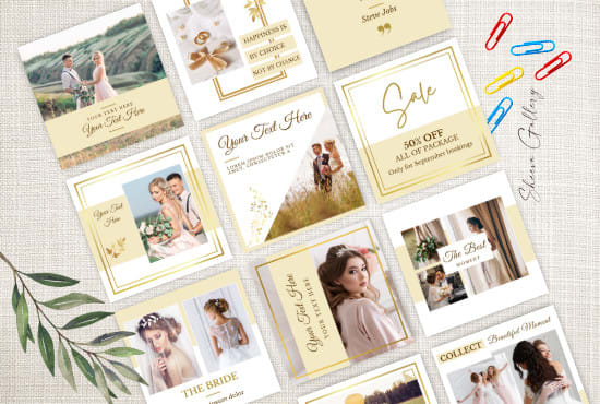 design your stylish instagram puzzle feed, grid, post