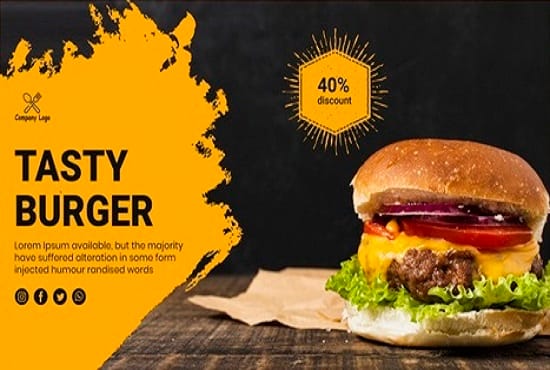create a food flyer