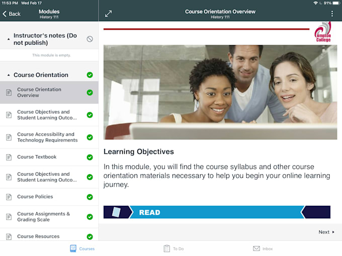 provide a canvas course template
